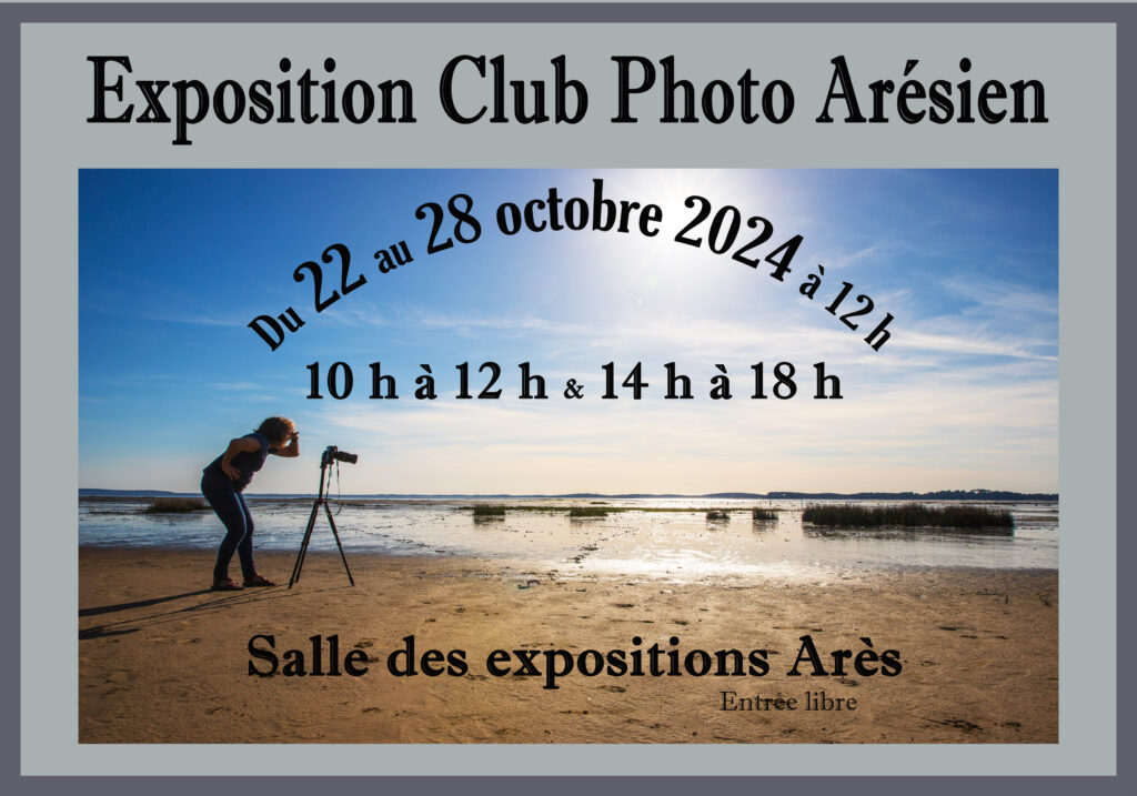 Affiche exposition 2024 Club photo Arésien